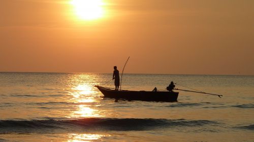 fishing at sunset fischer twilight