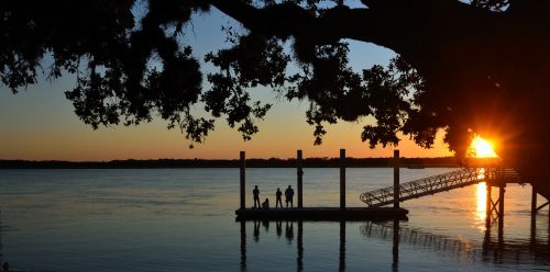 Fishing At Sunset