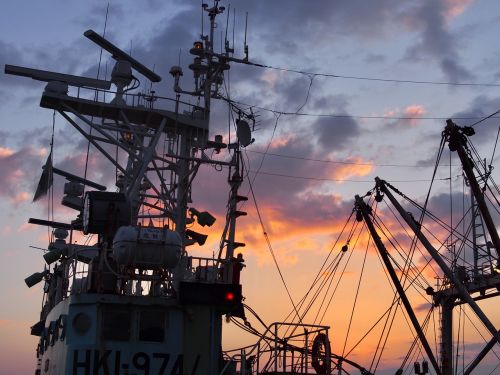 fishing boat fishing port hokkaido