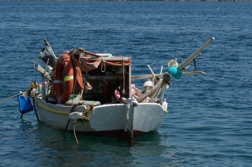 fishing boat greek isles holiday