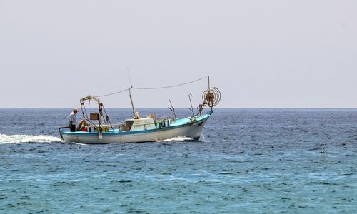 fishing boat  fisherman  sea