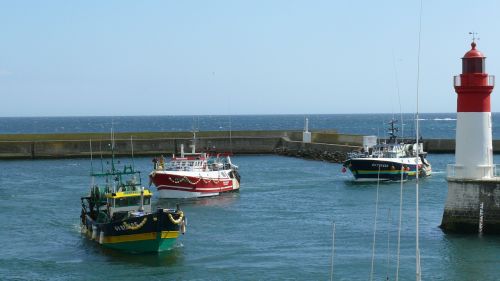 fishing boats guilvinec brittany