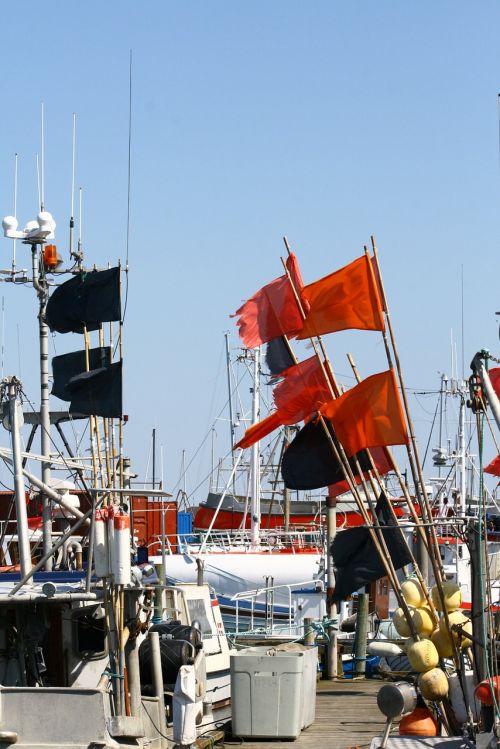 fishing boats fishing industry buoys