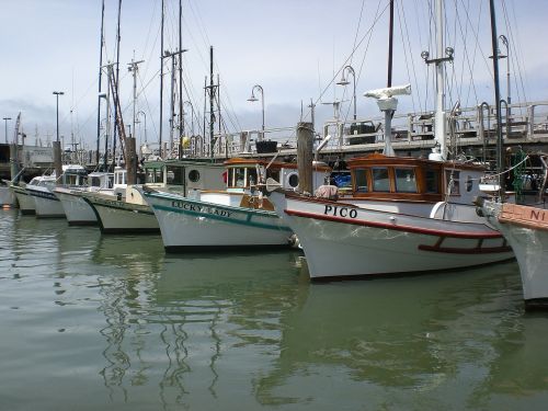fishing boats san francisco ocean