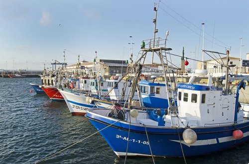 fishing boats  spain  harbor