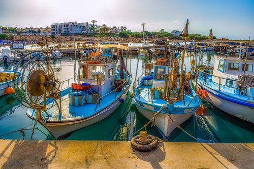 fishing harbor  boat  scenery