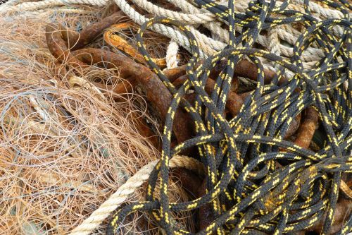 fishing net close up maritime