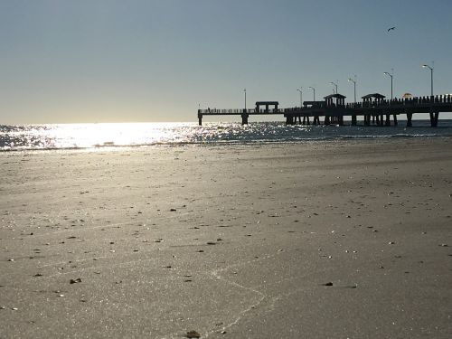 fishing pier water ocean