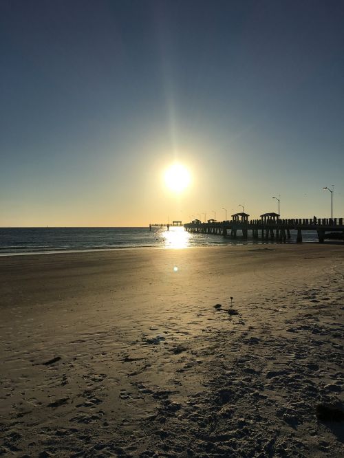 fishing pier water ocean