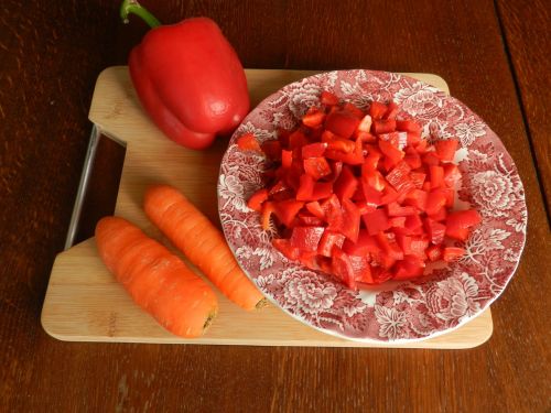 fit vegetables paprika