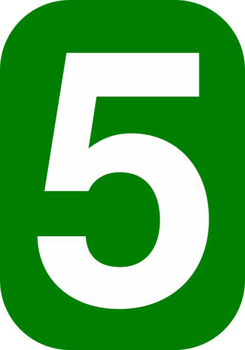 five 5 rounded