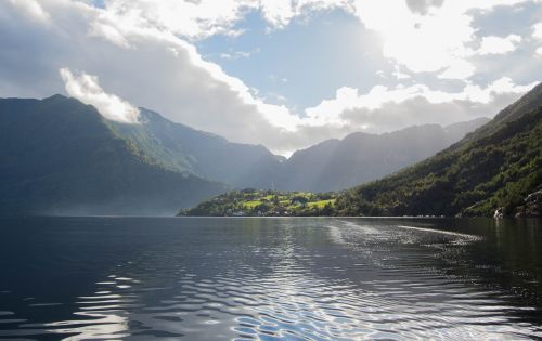 fjord sea landscape