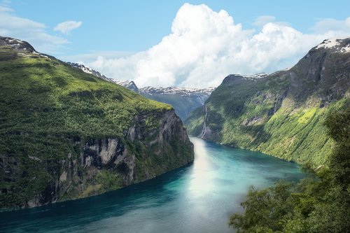 fjord  norway  mountain