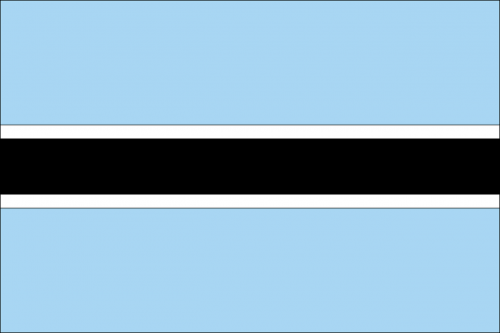 flag country botswana