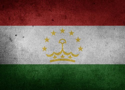 flag tajikistan asia