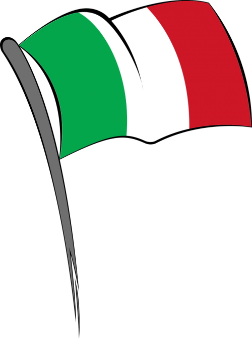 flag italy green-white-red