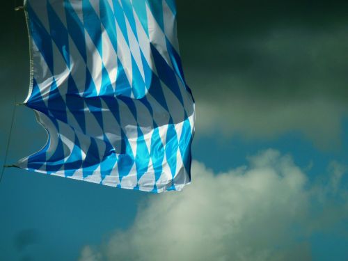 flag blue white bavaria