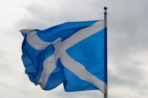 flag scotland blue