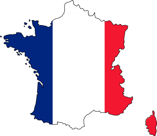 flag france map