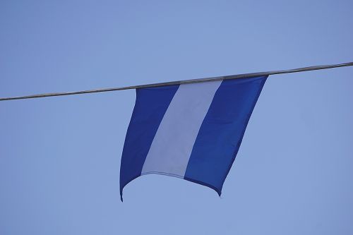 flag blue white