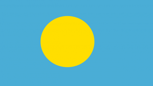 flag palau micronesia