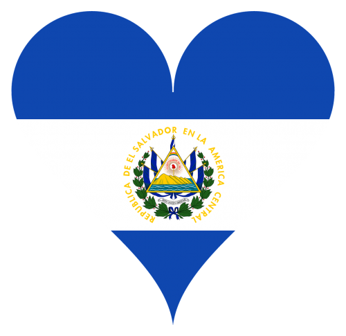 flag heart salvador