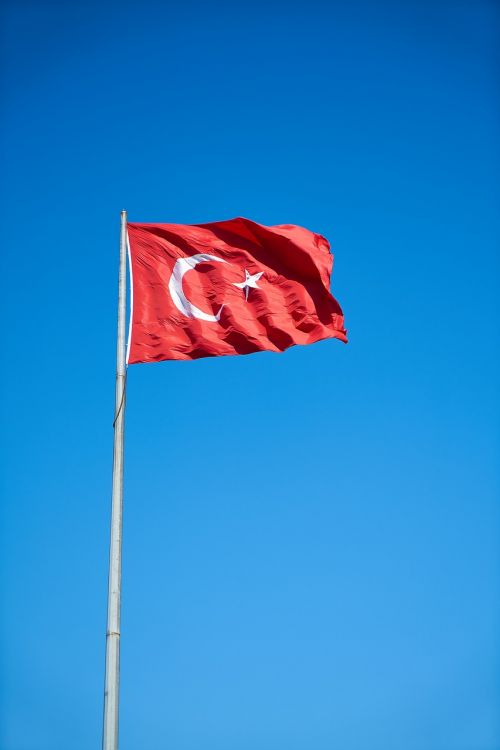 flag turkish red