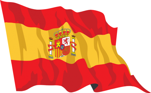 flag spain coat of arms