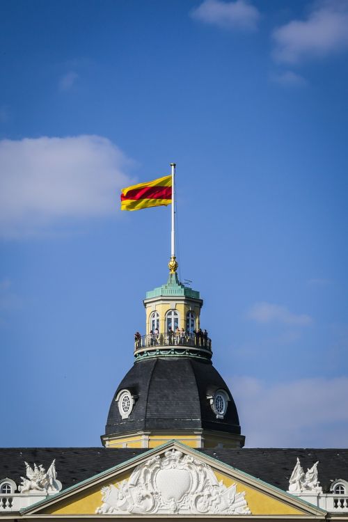 flag castle karlsruhe