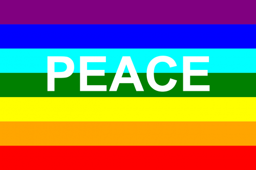 flag peace rainbow