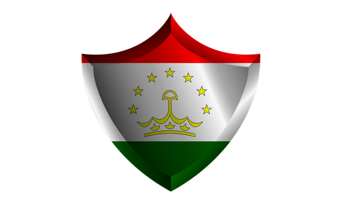flag  shield  tajikistan