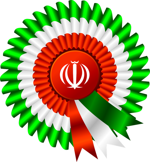 flag  ribbon  iran