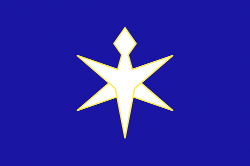 flag blue chiba