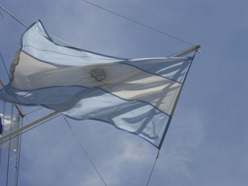 flag argentina flag sky