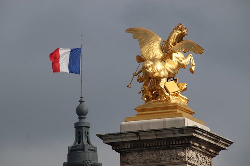 flag  france  monument