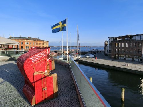 flag sweden beach chair