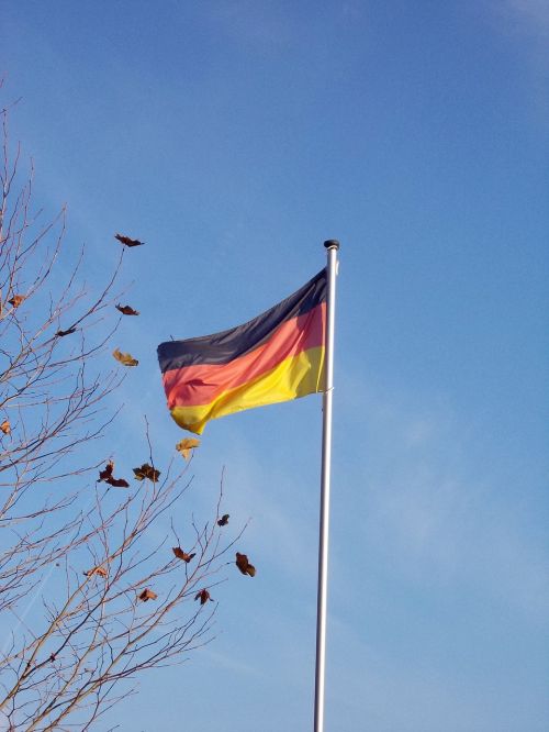 flag flagpole germany flag