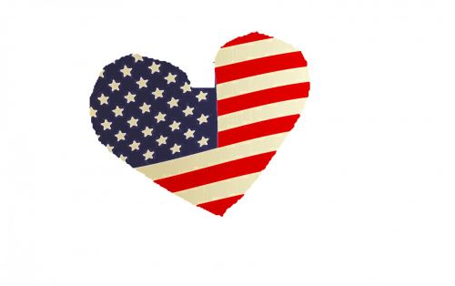 Flag American Heart