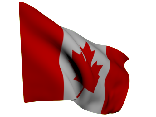 flag canada red white