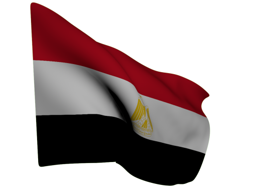 flag egypt stripes red