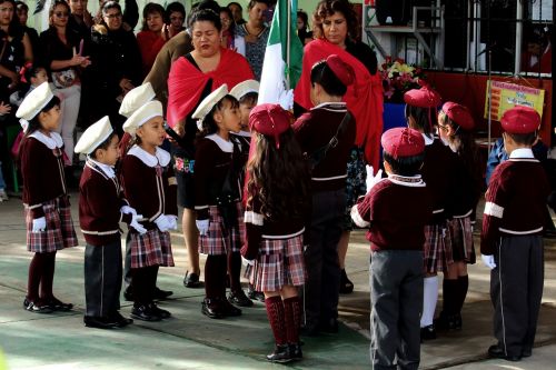 flag mexico children school