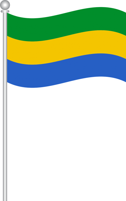 flag of gabon flag gabon