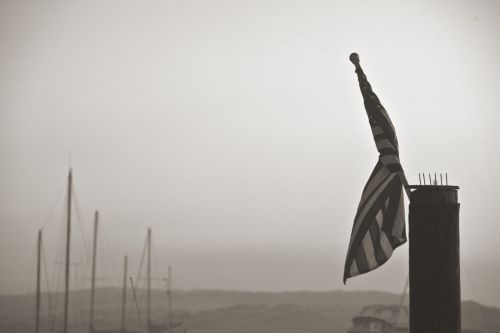 Flag Over The Water