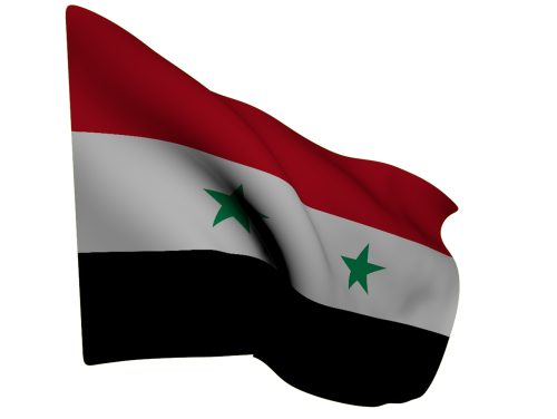 flag syria red white