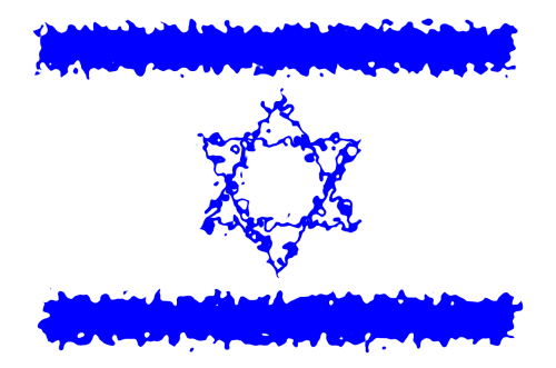 flags israel blue