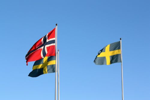 flags swedish norwegian