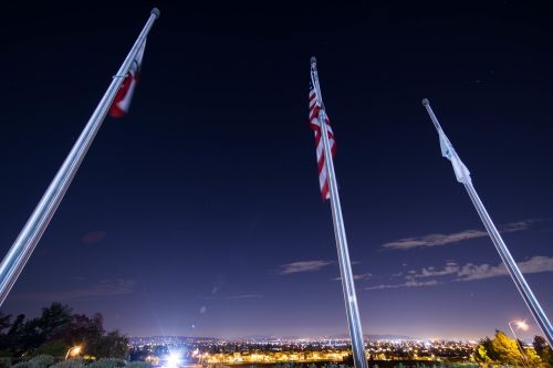 flags poles american