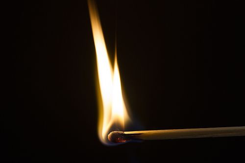 flame fire match