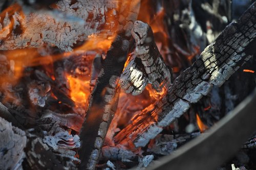 flame  heat  coal