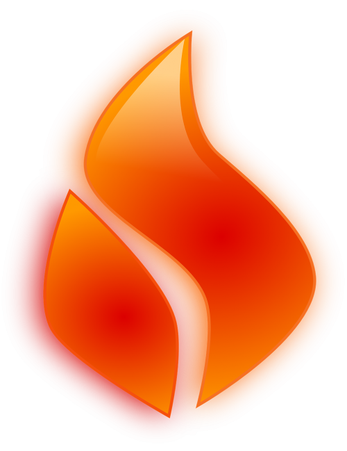 flame glossy fire